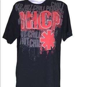 Red Hot Chili Pepper Graphic Band 90’s Crew neck Short Sleeve Black Tee …